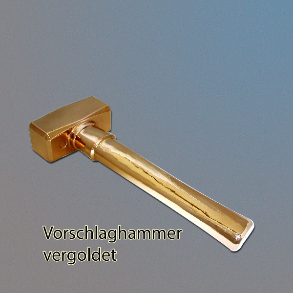 vergoldeter Hammer