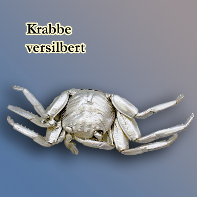 versilberte Krabbe