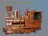 LGB Bahn Lokomotive, verkupfert