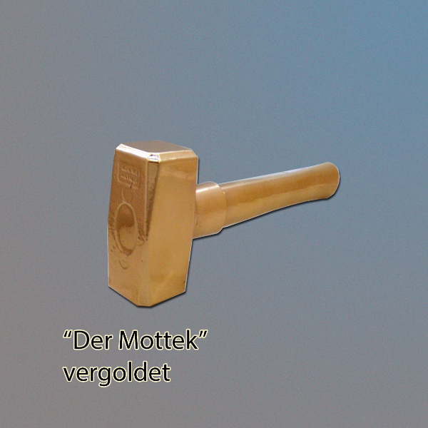 Hammer, vergoldet
