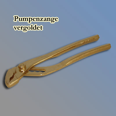 vergoldete Pumpenzange