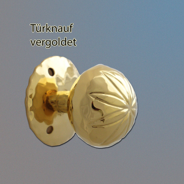 vergoldeter Türknauf