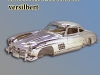 Modellauto Karosserie, versilbert