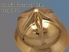 amerikanischer Feuerwehrhelm, vergoldet