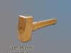 Hammer, vergoldet