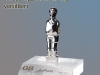 versilberter Kicker-Fussballer