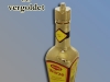markante Flasche der Marke Maggi, vergoldet