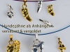 Hunde und Katzenzähne, als Anhänger, veredelt