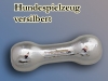 Kauknochen, versilbert